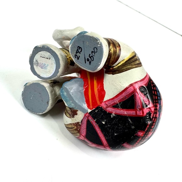 Limited Edition Hand Painted Replica Sitting Elephant Red Karen By Peera Bangkae - Picture 5 of 8